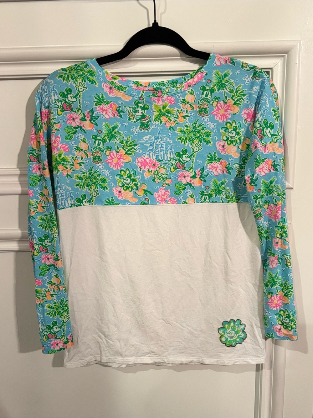 Disney Parks x Lilly Pulitzer Finn Long Sleeve Top Mickey Minnie XXS